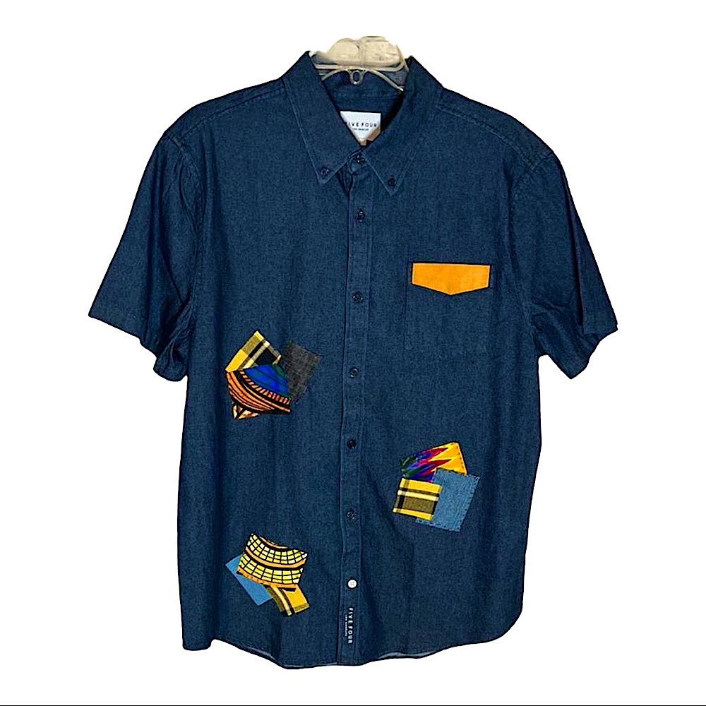 Brand new customized denim shirt